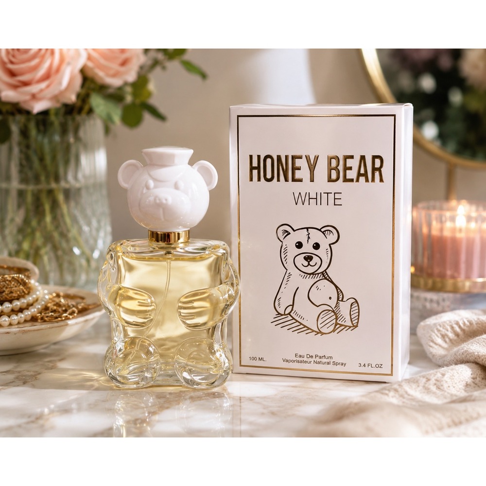 Honey Bear White Eau De Parfum 3.4 Oz 100ml New Sealed Teddy Bear Bottle